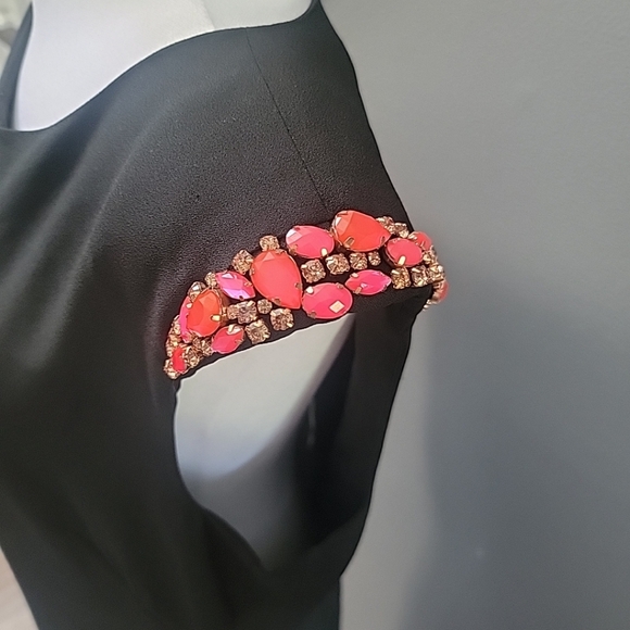 Ted Baker Reevah Shift Pencil Dress Embellished Crystal Rhinestone Sleevelss 4 - Picture 3 of 7